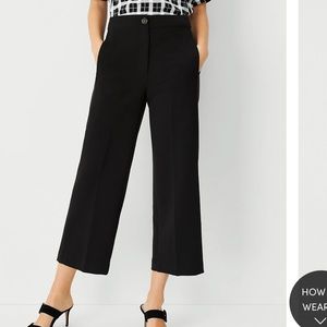 Ann Taylor The High Waist Wide Leg Crop Pant size 4P